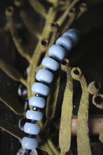 Load image into Gallery viewer, Frostwork  |  Beaded Gemstone &amp; Bone Bracelet.