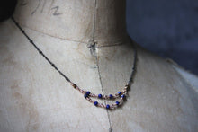 Load image into Gallery viewer, Grace | Petite Gemstone Festoon Necklace.