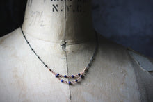 Load image into Gallery viewer, Grace | Petite Gemstone Festoon Necklace.