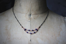 Load image into Gallery viewer, Grace | Petite Gemstone Festoon Necklace.
