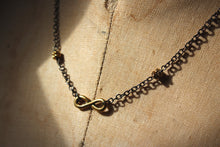 Load image into Gallery viewer, Strength | Mixed Metal Charm Necklace.