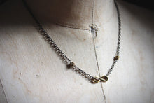 Load image into Gallery viewer, Strength | Mixed Metal Charm Necklace.