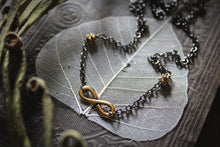Load image into Gallery viewer, Strength | Mixed Metal Charm Necklace.