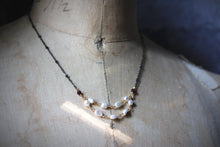 Load image into Gallery viewer, Grace | Petite Gemstone Festoon Necklace.