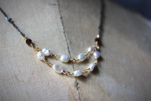 Load image into Gallery viewer, Grace | Petite Gemstone Festoon Necklace.