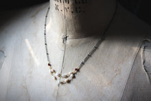 Load image into Gallery viewer, Grace | Petite Gemstone Festoon Necklace.