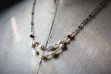 Load image into Gallery viewer, Grace | Petite Gemstone Festoon Necklace.