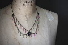 Load image into Gallery viewer, The Neon Garden | Dianthus. Botanical Petite Festoon Necklace.