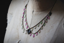 Load image into Gallery viewer, The Neon Garden | Dianthus. Botanical Petite Festoon Necklace.