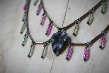 Load image into Gallery viewer, The Neon Garden | Dianthus. Botanical Petite Festoon Necklace.