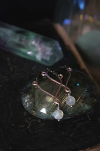 Northern Lights | Glimpse || Labradorite. Mixed Metal Drop Earrings.