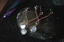 Load image into Gallery viewer, Northern Lights | Glimpse || Labradorite. Mixed Metal Drop Earrings.