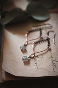 Northern Lights | Glimpse || Labradorite. Mixed Metal Drop Earrings.