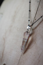 Load image into Gallery viewer, Northern Lights | Airglow. Fluorite Pendant Necklace.