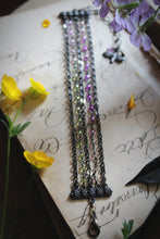 Load image into Gallery viewer, The Neon Garden | Lupine. Faceted Crystal Layered Bracelet.