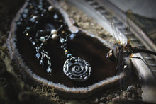 Load image into Gallery viewer, Along the River |  Gentle Spring || Summer Eddy. Gemstone &amp; Artisan Pewter Necklace.