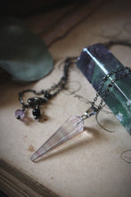 Load image into Gallery viewer, Northern Lights | Airglow. Fluorite Pendant Necklace.