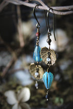 Load image into Gallery viewer, Along the River |  Quiet Loom. Gemstone &amp; Czech Glass Earrings.