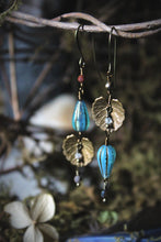 Load image into Gallery viewer, Along the River |  Quiet Loom. Gemstone &amp; Czech Glass Earrings.