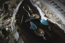 Load image into Gallery viewer, Along the River |  Quiet Loom. Gemstone &amp; Czech Glass Earrings.