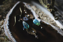 Load image into Gallery viewer, Along the River |  Quiet Loom. Gemstone &amp; Czech Glass Earrings.