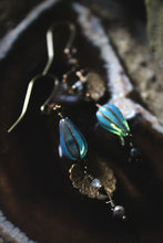 Load image into Gallery viewer, Along the River |  Quiet Loom. Gemstone &amp; Czech Glass Earrings.