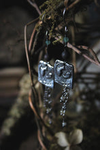 Load image into Gallery viewer, Along the River |  Riverfolk. Artisan Pewter &amp; Gemstone Earrings.