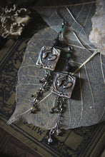 Load image into Gallery viewer, Along the River |  Riverfolk. Artisan Pewter &amp; Gemstone Earrings.