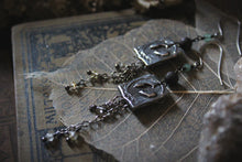Load image into Gallery viewer, Along the River |  Riverfolk. Artisan Pewter &amp; Gemstone Earrings.