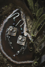 Load image into Gallery viewer, Along the River |  Riverfolk. Artisan Pewter &amp; Gemstone Earrings.