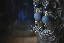 Load image into Gallery viewer, Northern Lights | Réalta. Linear Gemstone Earrings.