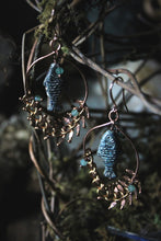 Load image into Gallery viewer, Along the River |  Fin Ray. Chain Accent Drop Earrings.