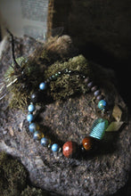 Load image into Gallery viewer, Along the River |  Twevelet. Beaded Gemstone &amp; Glass Bracelet.