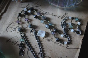 Northern Lights | Duneyrr. Artisan Pewter & Gemstone Necklace.