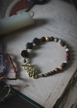 Load image into Gallery viewer, Weavers &amp; Warriors  |  Weaving Warm. Gemstone Beaded Bracelet.