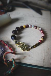 Weavers & Warriors  |  Weaving Warm. Gemstone Beaded Bracelet.