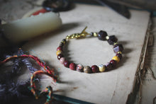 Load image into Gallery viewer, Weavers &amp; Warriors  |  Weaving Warm. Gemstone Beaded Bracelet.