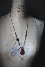 Load image into Gallery viewer, Weavers &amp; Warriors  |  Brothers Crow :: Frostbane. Gemstone Pendant Charm Necklace.