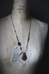 Weavers & Warriors  |  Brothers Crow :: Frostbane. Gemstone Pendant Charm Necklace.