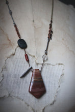 Load image into Gallery viewer, Weavers &amp; Warriors  |  Brothers Crow :: Frostbane. Gemstone Pendant Charm Necklace.