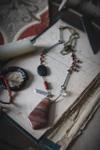 Load image into Gallery viewer, Weavers &amp; Warriors  |  Brothers Crow :: Frostbane. Gemstone Pendant Charm Necklace.