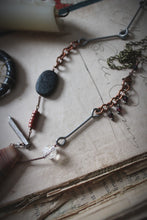 Load image into Gallery viewer, Weavers &amp; Warriors  |  Brothers Crow :: Frostbane. Gemstone Pendant Charm Necklace.