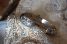 Load image into Gallery viewer, Vintage Sterling Silver Floral Cuff Bracelet.