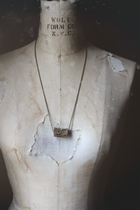 Deerheart | No.2. Rustic Fallen Deer Antler & Antiqued Brass Necklace.