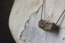 Load image into Gallery viewer, Deerheart | No.2. Rustic Fallen Deer Antler &amp; Antiqued Brass Necklace.