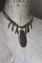 Load image into Gallery viewer, Liana. Layered Earthen Suede &amp; Agate Pendant Necklace.