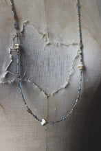 Load image into Gallery viewer, Coastal. Hand-strung Long Layering Beaded Necklace.