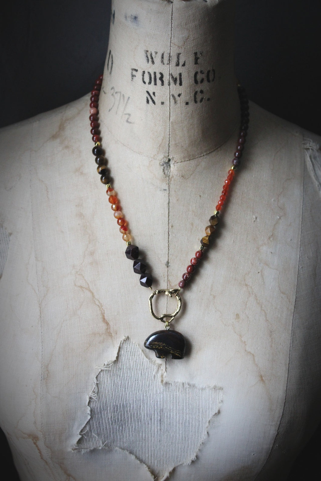 Weavers & Warriors  |  Wyntersfolk. Gemstone Beaded Necklace.