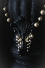 Load image into Gallery viewer, 13 House Theater | Violin Concerto. Storyteller Series. Vintage Violin Peg &amp; Faux Pearl Statement Necklace.