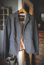 Load image into Gallery viewer, LOVE TREE Houndstooth Print One Button Blazer